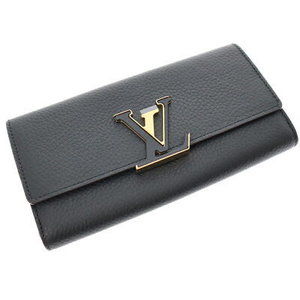 Louis Vuitton Portefeuille Capucines Black Vivid Pink LV Long Wallet Flap